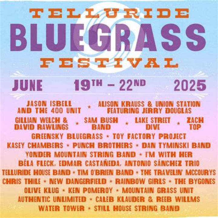 50th Annual Telluride Bluegrass Festival Announces Lineup With Robert Plant & Alison Krauss, String Cheese Incident & More