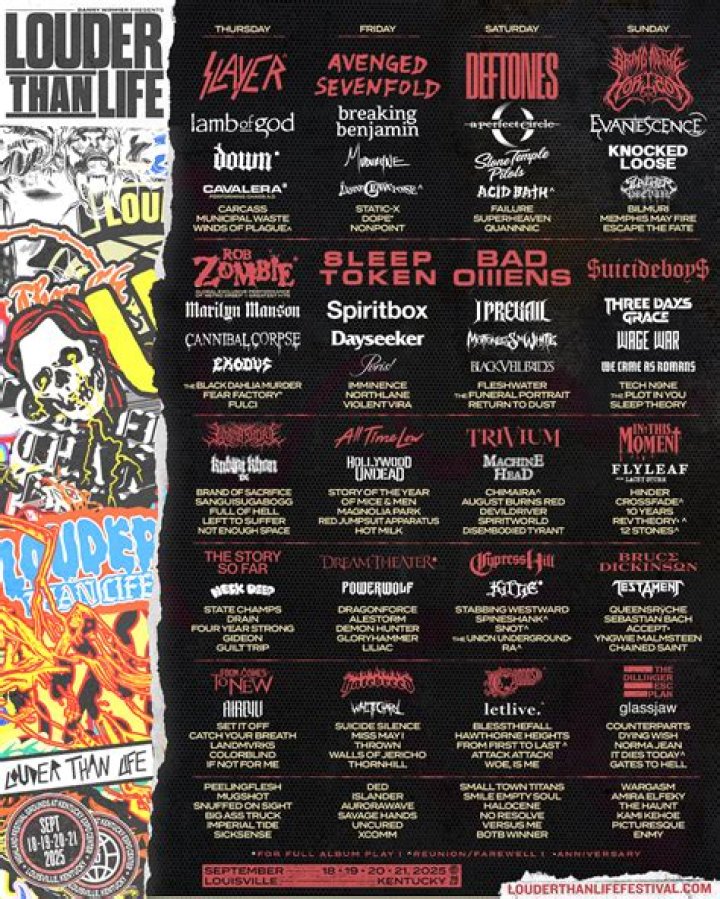 Danny Wimmer Presents Unveils Louder Than Life Lineup With Foo Fighters, Green Day, Tool, Avenged Sevenfold & More