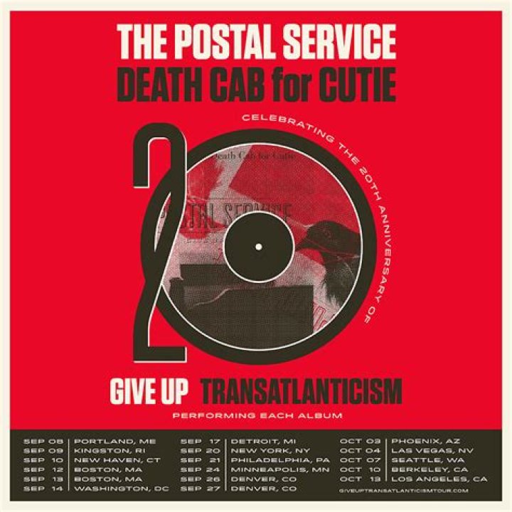 Death Cab For Cutie & The Postal Service Extend The Give Up Transatlanticism Tour Into 2024