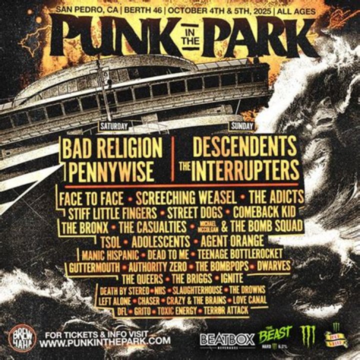 Punk in the Park Orange County Announces Lineup With Circle Jerks, Pennywise, Descendents And More