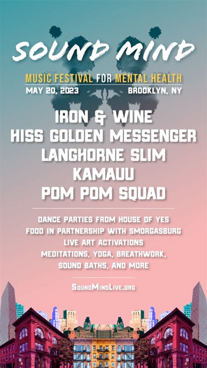 Sound Mind Music Festival For Mental Health Announces Return With Iron & Wine, Hiss Golden Messenger & More